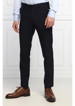 Oscar Jacobson Wełniane spodnie Denz | Slim Fit ze sklepu Gomez Fashion Store w kategorii Spodnie męskie - zdjęcie 172803834