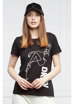 DKNY T-shirt | Regular Fit ze sklepu Gomez Fashion Store w kategorii Bluzki damskie - zdjęcie 172804321