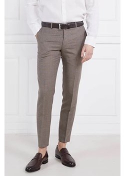 Oscar Jacobson Wełniane spodnie Denz | Slim Fit ze sklepu Gomez Fashion Store w kategorii Spodnie męskie - zdjęcie 172804361