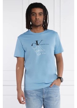CALVIN KLEIN JEANS T-shirt MONOGRAM ECHO GRAPHIC | Regular Fit ze sklepu Gomez Fashion Store w kategorii T-shirty męskie - zdjęcie 172804734