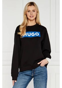 Hugo Blue Bluza crew | Regular Fit ze sklepu Gomez Fashion Store w kategorii Bluzy damskie - zdjęcie 172804942