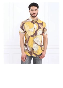 GUESS Koszula SS ECO RAYON LEMON P | Slim Fit ze sklepu Gomez Fashion Store w kategorii Koszule męskie - zdjęcie 172807692