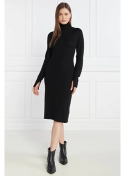 Calvin Klein Wełniana sukienka EXTRA FINE HIGH-NK ze sklepu Gomez Fashion Store w kategorii Sukienki - zdjęcie 172808144