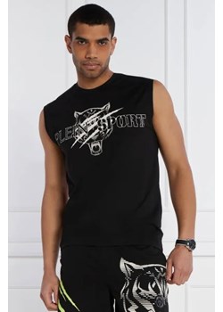 Plein Sport Tank top tiger Line | Regular Fit ze sklepu Gomez Fashion Store w kategorii T-shirty męskie - zdjęcie 172809294
