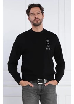 Emporio Armani Wełniana bluza PULLOVER ze sklepu Gomez Fashion Store w kategorii Bluzy męskie - zdjęcie 172809873