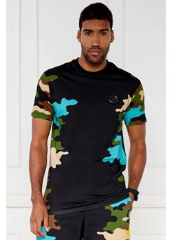 Plein Sport T-shirt Camouflage | Regular Fit ze sklepu Gomez Fashion Store w kategorii T-shirty męskie - zdjęcie 172810174