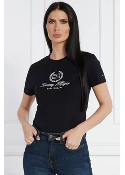 Tommy Hilfiger T-shirt | Slim Fit ze sklepu Gomez Fashion Store w kategorii Bluzki damskie - zdjęcie 172815732