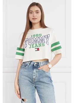 Tommy Jeans T-shirt TJW OVR CRP COLLEGE 2 TEE | Cropped Fit ze sklepu Gomez Fashion Store w kategorii Bluzki damskie - zdjęcie 172816190