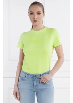 BOSS ORANGE T-shirt C_ELOGO_5 | Regular Fit ze sklepu Gomez Fashion Store w kategorii Bluzki damskie - zdjęcie 172817753