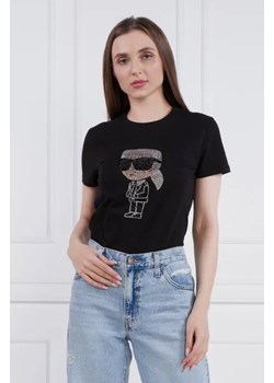 Karl Lagerfeld T-shirt ikonik 2.0 | Regular Fit ze sklepu Gomez Fashion Store w kategorii Bluzki damskie - zdjęcie 172823163