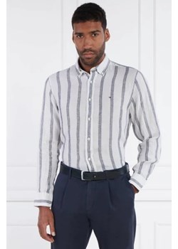 Tommy Hilfiger Lniana koszula TRIPLE STRIPE | Regular Fit ze sklepu Gomez Fashion Store w kategorii Koszule męskie - zdjęcie 172829730