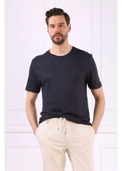 BOSS BLACK Lniany t-shirt Tiburt | Regular Fit ze sklepu Gomez Fashion Store w kategorii T-shirty męskie - zdjęcie 172830082