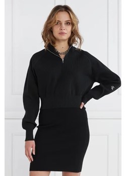 CALVIN KLEIN JEANS Sweter HALF ZIP | Regular Fit ze sklepu Gomez Fashion Store w kategorii Swetry damskie - zdjęcie 172830351