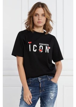 Dsquared2 T-shirt | Regular Fit ze sklepu Gomez Fashion Store w kategorii Bluzki damskie - zdjęcie 172833544