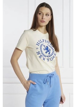 Tommy Hilfiger T-shirt REG CREST C-NK TEE SS | Regular Fit ze sklepu Gomez Fashion Store w kategorii Bluzki damskie - zdjęcie 172833880