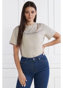Calvin Klein T-shirt | Regular Fit ze sklepu Gomez Fashion Store w kategorii Bluzki damskie - zdjęcie 172834404