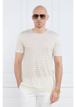 BOSS BLACK Lniany t-shirt Tiburt 350 | Regular Fit ze sklepu Gomez Fashion Store w kategorii T-shirty męskie - zdjęcie 172835100