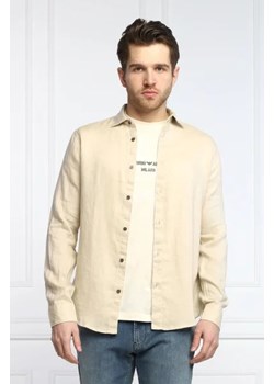 Emporio Armani Lniana koszula | Regular Fit ze sklepu Gomez Fashion Store w kategorii Koszule męskie - zdjęcie 172835484