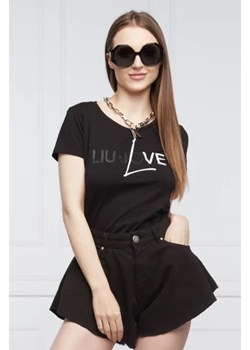 Liu Jo Sport T-shirt | Regular Fit ze sklepu Gomez Fashion Store w kategorii Bluzki damskie - zdjęcie 172835940