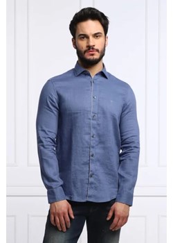 Emporio Armani Lniana koszula | Regular Fit ze sklepu Gomez Fashion Store w kategorii Koszule męskie - zdjęcie 172836213