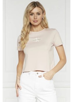 CALVIN KLEIN JEANS T-shirt | Slim Fit ze sklepu Gomez Fashion Store w kategorii Bluzki damskie - zdjęcie 172836722