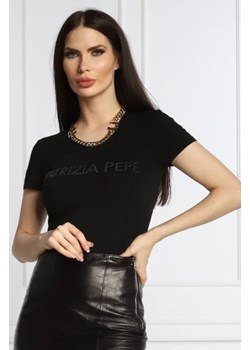 Patrizia Pepe T-shirt MAGLIA | Slim Fit ze sklepu Gomez Fashion Store w kategorii Bluzki damskie - zdjęcie 172838201