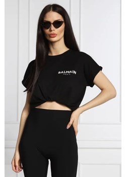Balmain T-shirt | Cropped Fit ze sklepu Gomez Fashion Store w kategorii Bluzki damskie - zdjęcie 172840622