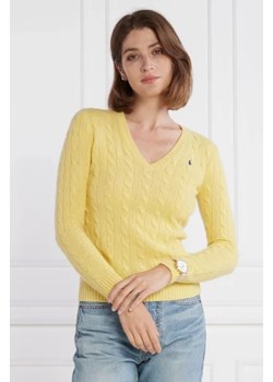 POLO RALPH LAUREN Wełniany sweter | Regular Fit | z dodatkiem kaszmiru ze sklepu Gomez Fashion Store w kategorii Swetry damskie - zdjęcie 172843140