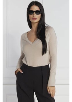 Calvin Klein Wełniany sweter | Regular Fit ze sklepu Gomez Fashion Store w kategorii Swetry damskie - zdjęcie 172847354