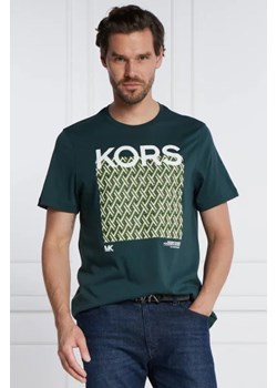 Michael Kors T-shirt LATTICE KORS TEE | Regular Fit ze sklepu Gomez Fashion Store w kategorii T-shirty męskie - zdjęcie 172847751