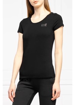 EA7 T-shirt | Regular Fit ze sklepu Gomez Fashion Store w kategorii Bluzki damskie - zdjęcie 172848451