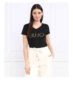 Liu Jo Sport T-shirt | Regular Fit ze sklepu Gomez Fashion Store w kategorii Bluzki damskie - zdjęcie 172849090