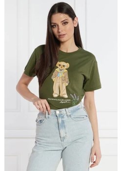 POLO RALPH LAUREN T-shirt PROV BEAR | Regular Fit ze sklepu Gomez Fashion Store w kategorii Bluzki damskie - zdjęcie 172850462