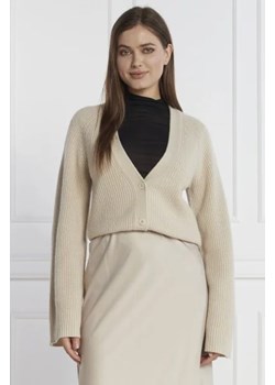 Calvin Klein Wełniany kardigan | Regular Fit ze sklepu Gomez Fashion Store w kategorii Swetry damskie - zdjęcie 172850970