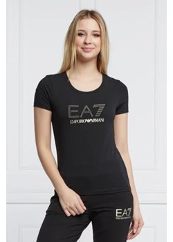 EA7 T-shirt | Regular Fit ze sklepu Gomez Fashion Store w kategorii Bluzki damskie - zdjęcie 172852562