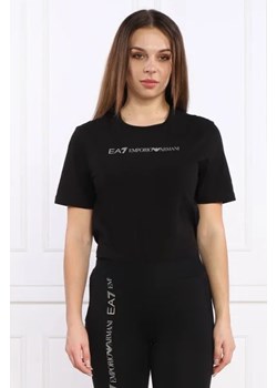EA7 T-shirt | Regular Fit ze sklepu Gomez Fashion Store w kategorii Bluzki damskie - zdjęcie 172852892
