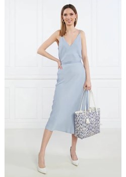 Calvin Klein Satynowy top | Longline Fit ze sklepu Gomez Fashion Store w kategorii Bluzki damskie - zdjęcie 172853582