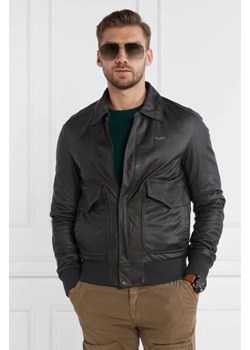Aeronautica Militare Skórzana kurtka | Regular Fit ze sklepu Gomez Fashion Store w kategorii Kurtki męskie - zdjęcie 172854783