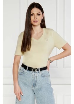 CALVIN KLEIN JEANS T-shirt ARCHIVAL MONOLOGO | Regular Fit ze sklepu Gomez Fashion Store w kategorii Bluzki damskie - zdjęcie 172854994