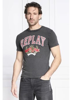 Replay T-shirt MURBLE | Regular Fit ze sklepu Gomez Fashion Store w kategorii T-shirty męskie - zdjęcie 172855243