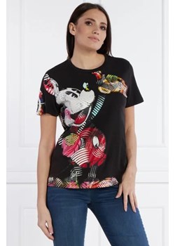Desigual T-shirt DESIGUAL X MICKEY MOUSE | Regular Fit ze sklepu Gomez Fashion Store w kategorii Bluzki damskie - zdjęcie 172857123