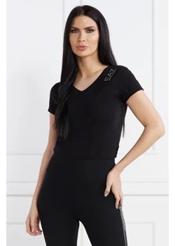 EA7 T-shirt | Slim Fit | stretch ze sklepu Gomez Fashion Store w kategorii Bluzki damskie - zdjęcie 172859804