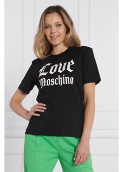 Love Moschino T-shirt | Regular Fit ze sklepu Gomez Fashion Store w kategorii Bluzki damskie - zdjęcie 172861450