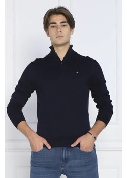 Tommy Hilfiger Sweter ZIP MOCK | Regular Fit | z dodatkiem kaszmiru ze sklepu Gomez Fashion Store w kategorii Swetry męskie - zdjęcie 172861980