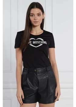 Love Moschino T-shirt | Regular Fit ze sklepu Gomez Fashion Store w kategorii Bluzki damskie - zdjęcie 172862524