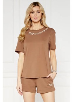 EA7 T-shirt | Regular Fit ze sklepu Gomez Fashion Store w kategorii Bluzki damskie - zdjęcie 172863861