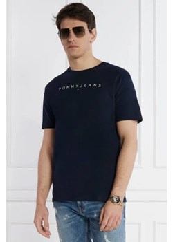 Tommy Jeans T-shirt LINEAR LOGO TEE EXT | Regular Fit ze sklepu Gomez Fashion Store w kategorii T-shirty męskie - zdjęcie 172865451