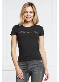 Patrizia Pepe T-shirt MAGLIA | Regular Fit ze sklepu Gomez Fashion Store w kategorii Bluzki damskie - zdjęcie 172868314