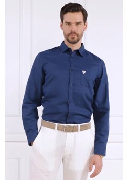 Guess Underwear Lniana koszula ROLL-UP | Regular Fit ze sklepu Gomez Fashion Store w kategorii Koszule męskie - zdjęcie 172869784