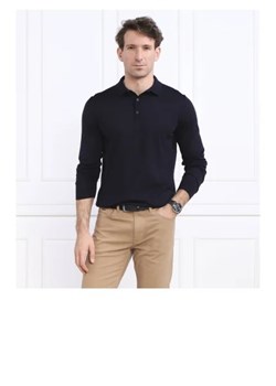 BOSS BLACK Wełniane polo Lancione | Regular Fit ze sklepu Gomez Fashion Store w kategorii T-shirty męskie - zdjęcie 172870381